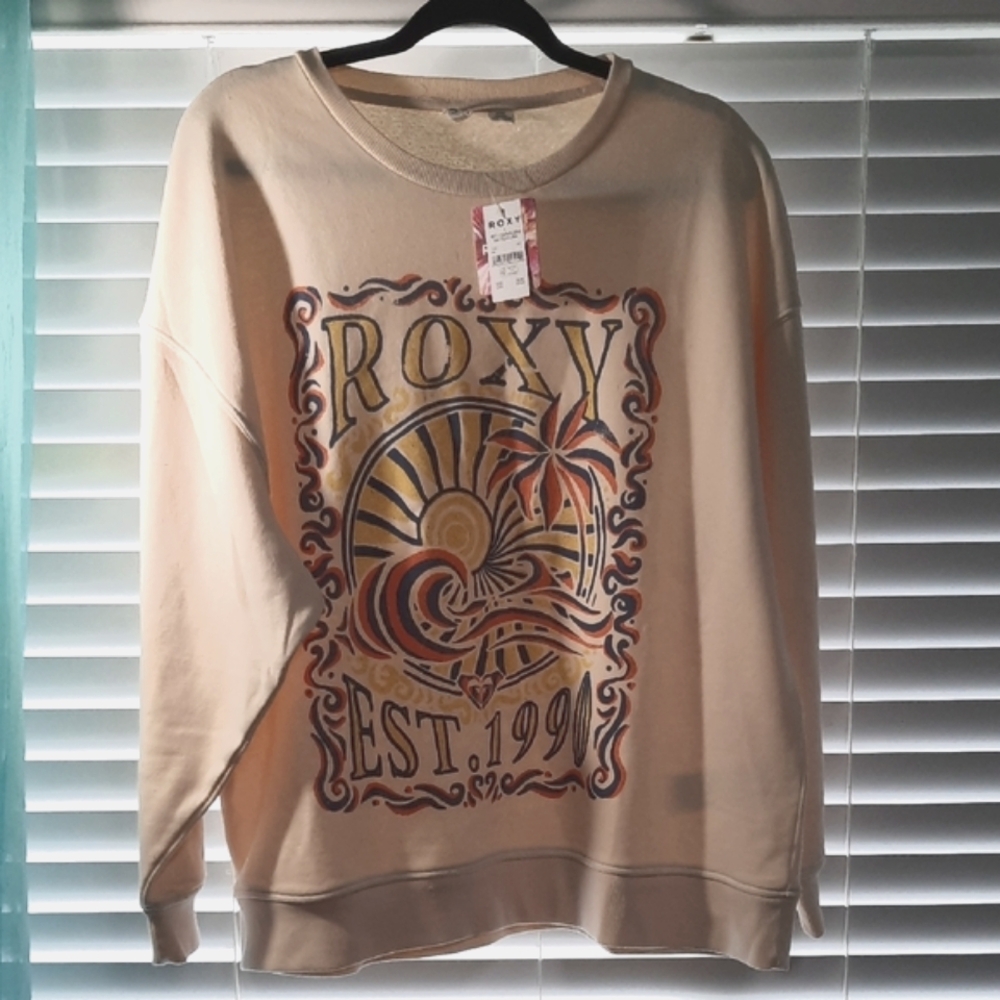 Roxy Graphic Sweatshirt Size Medium NWT